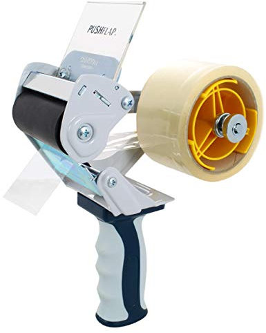 Packbandabroller mit Sicherheitsvorrichtung | Paketbandabroller bis 75 mm Rollenbreite | Geeignet für Klebebänder mit 3-Zoll-Kern