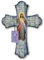 Frères BONELLA – Crucifix mural en bois de peuplier Représentant Jésus Miséricordieux – Crucifix vintage 17 x 24 cm – Crucifix bois 100 % fabriqué en Italie