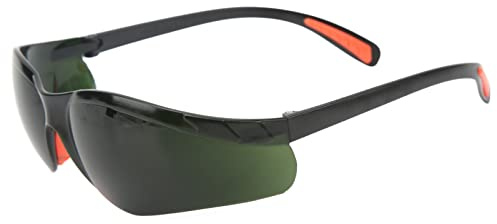 Dioche Lunettes de Soudeur, Lunettes de Soudage Antidérapantes à Large Application Confortable, Protection Oculaire pour le Travail (vert foncé)