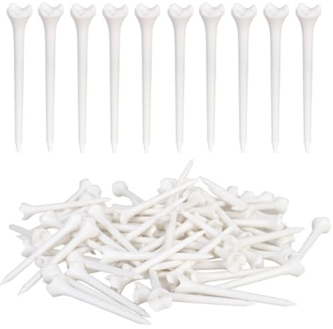 EXMDLLY Tee da Golf in Plastica con di T Professionale da 100 Pezzi da 83 mm Massimizza Le Prestazioni dei Tee dei Golfisti Accessori per Parti da Golf