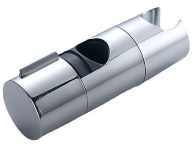 Shower Head Holder for 19-25MM Riser Rail Adjustable Shower Rail Rod Clamp Holder Bracket Chrome Plated