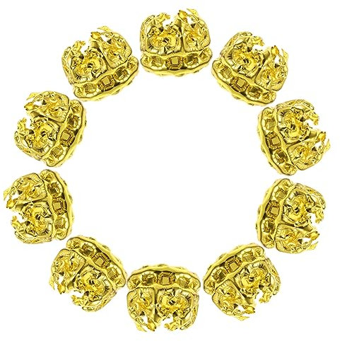 VICASKY 10st Kronenballonhut Ballonbogen Kronenaufsätze Für Tische Ballonpumpe Geburtstagsfeier Dekoration Klare Luftballons Partyballons Pastellfarbene Luftballons Aluminiumfolie Golden