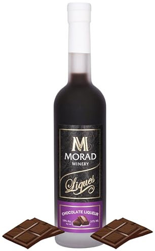 Morad Winery Chocolate Liqueur – Rich & Smooth Dark Chocolate Flavored Liqueur | 19% ABV | Premium Dessert & Cocktail Liqueur | 375ml Bottle