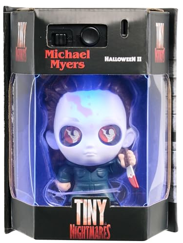 Tiny Nightmares 3-inch Black Light Edition Collectible Michael Myers Figure, Amazon Exclusive, Toy for Fans, Teenagers, Adults. Boys, Girls, Ages 14 and Up by Just Play