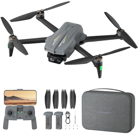 Ameta S20 Drone avec Camera 4K, GPS Drone pour Adultes et Enfants avec Retour Automatique/ 50min de Vol/Mode Intelligent/Suiveur/Contrôle par Gestes, FPV Mini Drone Moins de 249g