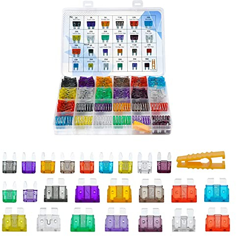 Road Passion Fusibles Coche Kit Mediano & Mini 250 PCS para barcos, vehículos recreativos, vehículos recreativos, barcos, camiones 2A/3A/5A/7.5A/10A/15A/20A/25A/30A/35A/40A /45A/50A