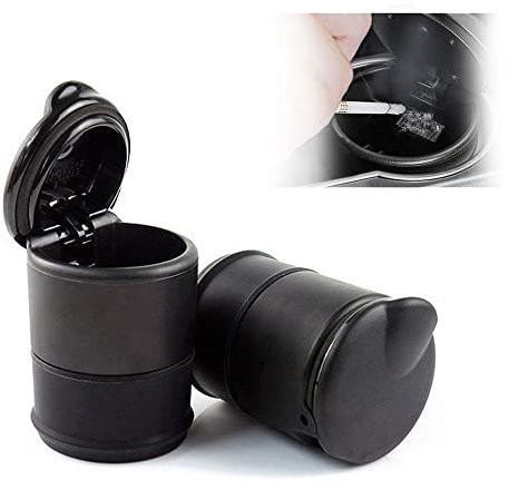 Auslaufsicherer Auto-Aschenbecher, Tragbarer Aschenbecher Mit Öffnungsventil, Auto Zigarette Aschenbecher, Tragbarer Auto Aschenbecher, Auto Aschenbecher Mit Deckel, für Auto, Haus, Büro