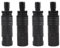 SHADDOCK 4pcs Carp Fishing Rod Pod Rest Adapter Alumium Alloy Quick Release Connector Butt Rest P8 for Carp Fishing Rod Pod,Bite Alarm,Banksticks,Rod Rest, Black