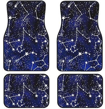 Universal Auto Fussmatte, Im Dunkeln Leuchten Autoteppiche Kompatibel Gummi Fußmatten Antirutsch Fußmatten Für LKW,SUV,Auto