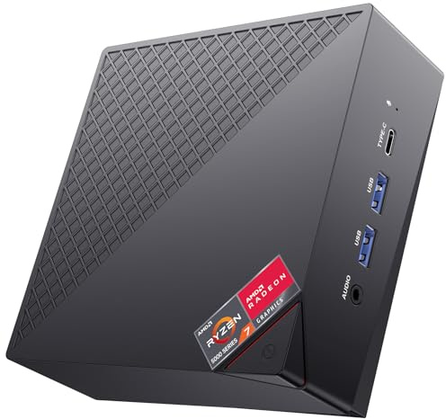 ACEMAGICIAN AM06 Pro Mini PC, AMD Ryzen 7 5800U (8C/16T, bis zu 4.4Ghz),16GB DDR4 512GB NVME SSD Mini Computer | 4K Triple Display | Type-C | Dual Ethernet | WiFi 6 | BT 5.2