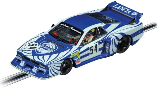 Carrera DIGITAL 132 20032030 Lancia Beta Montecarlo Turbo ”No.54”, 6h Silverstone 1980 Slotbil, Ready to Race, perfekt för barn och vuxna, skalenlig 1:32-replik med ljusfunktion