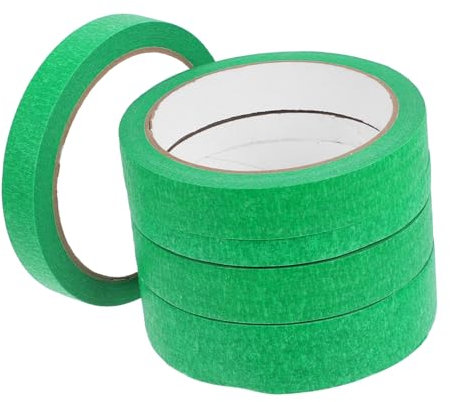 OKUMEYR 5pièces Ruban De Masquage Vert Lot Pour Peinture Murale Bricolage Et Art Ruban De Masquage Pour Professeurs Et Projets De Décoration