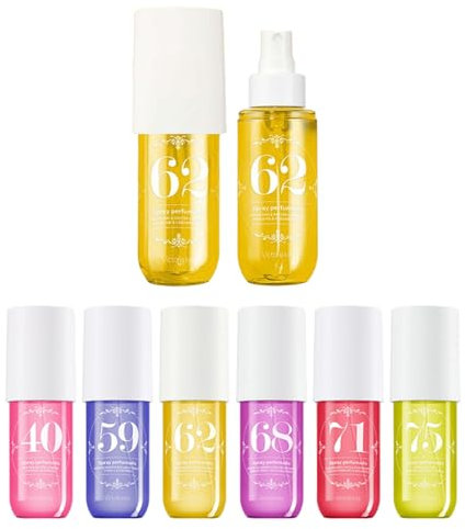 Eau de Parfum Bodyspray für Damen 90ml - Frischer & aromatischer Duftnebel für Haar & Körper, langanhaltend, feuchtigkeitsspendend (Wahl aus verschiedenen Düften) - Ideal für unterwegs & Geschenk (62)