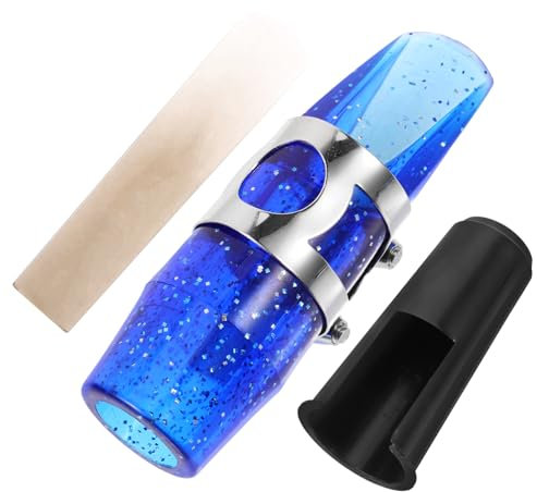 Hoement Saxophonzubehör Satz Für Altsaxophon Mit Metall Blattschraube Abs Schutzkappe Und Saxophonblatt Tragbar Und Verformungsbeständig Geeignet Für Alt- Sopran Und Tenorsaxophone