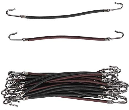 KooingTech 20 Stück Haargummi Mit Haken, Offene Pferdeschwanzhaken, Zopfhalter Haarschlaufe Zum Durchziehen, Damenhaken