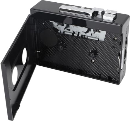 Leftwei Bärbar Kassettspelare, Bluetooth MP3-spelare, USB C-kassett Till MP3-omvandlare med Auto Reverse & FM-radio, Idealisk för Vintagemusikentusiaster och Banddigitalisering (A)