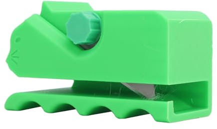 AUNMAS Taglierina per Strisce di Cartone, Taglierina per Cartone in ABS Stampato in 3D con Impostazioni di Taglio Regolabili, Impugnatura Ergonomica, Strumento Compatto Fai-da-Te per la (Green)