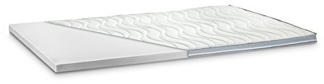 Kaltschaum Topper Matratzenauflage | 7 cm Gesamthöhe | abnehmbarer und waschbarer Bezug | Bezug mit 3D-Mesh-Klimaband und Stegkanten | H3 - fest | 140 x 200 cm