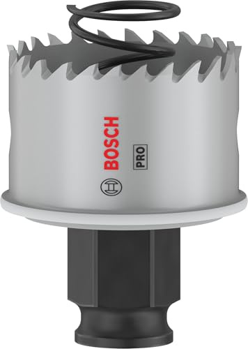 Bosch 1x Sierra de corona PRO Sheet Metal Power Change Plus (para Láminas de acero inoxidable, Láminas de acero, Ø 40 mm, Professional Accesorios Taladro)
