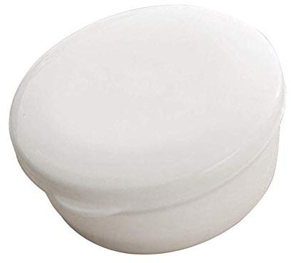 Boîte à savon ronde portable de couleur bonbon pour la maison, la salle de bain, la randonnée, les voyages et les activités de plein air, blanc de qualité supérieure et créatif