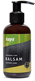 Mjukgörande läderbalsam för skor, väskor, accessoarer, lädervård med bivax och naturliga oljor, Kaps Balsam, Mörkbrun