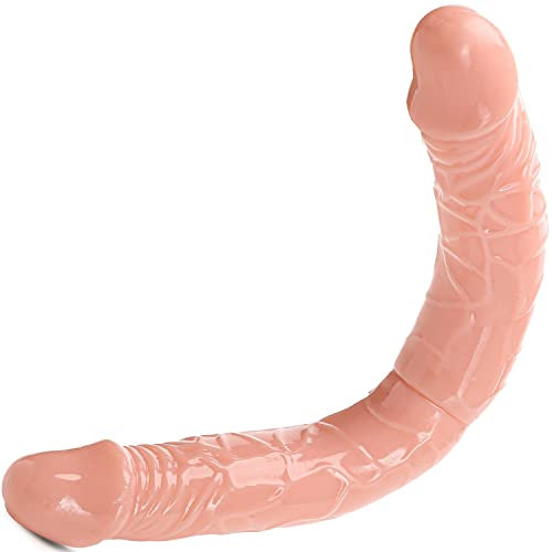 Double dildo dick 36cm ⌀4cm Doppeldilos für frauen für paare weich dicker Dildo für männer Lesben Sexspielzeug für frauen solo Beige Doppeldildo Anal dildo lang Dildo mann Flexibel FOPS D15-2