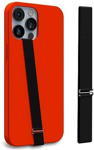 MyGadget 2X Mobiltelefonhållare Band [23 cm] - Universal Silikon Smartphone Grip - Fingerhållare för Samsung Galaxy S24 Ultra & iPhone 14 I 15 Pro Max - Svart Finger Loop Storlek 230 2X Svart