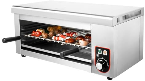 Electric Cheese Melter 110V 2000W Salamander Broiler BBQ Gril Countertop Cheese Melting Grill For Restaurant Kitchen Home Commercial Equipment Grilling Meat Steak Fish
