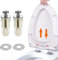 LYQNIHOB 2er Set Toiletten-Sitzschrauben aus Edelstahl Scharnier - Befestigung, Reparatur und Zubehör für WC-Sitze und Klodeckel, Befestigungen für Toilettensitz, ideal für Toilettenreparaturen