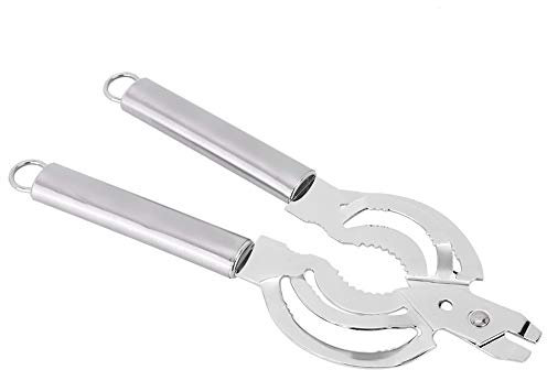 Utensile da Cucina per Rimuovere il Coperchio della Lattina in Acciaio Inossidabile con Foro per Appendere, Presa Facile e Pulizia per Aprire Lattine, Birre, Frutta Secca