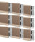 Sockelleiste Sockelleisten Fussleisten 9er-Pack braune Wandleisten-Sockelleisten für Zuhause, wasserdichte Metall-Fußleistenleisten mit Spitze, Aluminium-Badezimmer-Fußleistenleisten, einfach zu insta