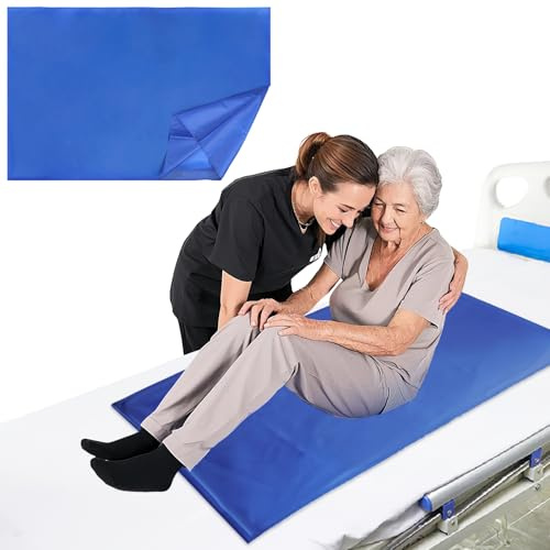 Lefeke Tubular Slide Sheet for Patient Transfer, Transfer Sheet, Sliding Draw Sheets to Assist Moving Elderly, Draw Sheet for Cars, Hospital Bed, Home Carer (98 * 76cm)-(S)