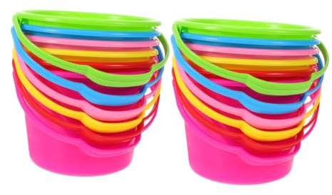 JUMPLAWN Set 12pezzi di Secchielli per Ragazzo Ragazza in Abs per Spiaggia Design Multifunzione per Gioco e Festa Estiva al Mare in Giardino