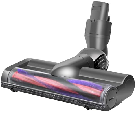 BodenBürste kompatibel für Dyson V6 DC58 DC59 DC62 DC72 DC74 SV06 SV09 Staubsauger Ersatzteile, Bodendüse Zubehör für Dyson V6 DC58 DC62, TurboBürste für Hartboden und Teppiche