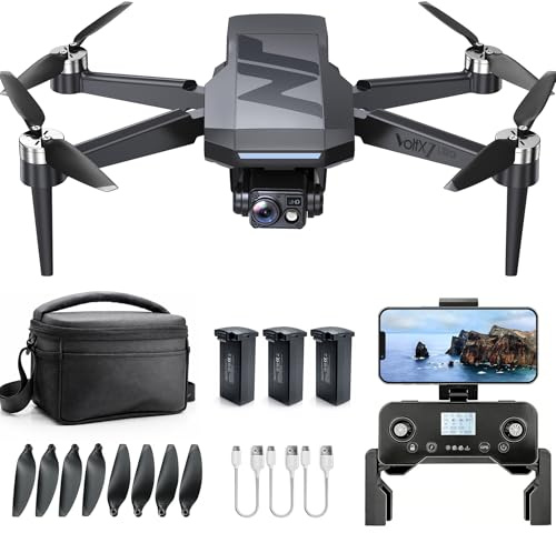 3-Axis Gimbal GPS Drone with Camera 4K, 90-Min Long Flight Time, 1000m Control Range, Auto Return, Auto Follow, Brushless Motor, RC Quadcopter for Beginners (Under 249g)