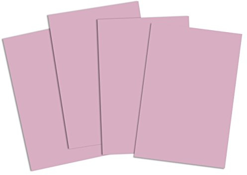 Kort och papper A2 220 gsm färgat kort - pastellrosa (paket med 50 ark)