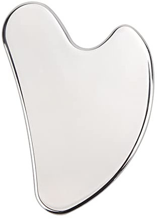Deciniee Gua Sha Edelstahl, Herzform Gua Sha Massagewerkzeug,Gua Sha Gesichtsschaber Schönheitswerkzeug für Schlankeres Gesicht und Konturierung