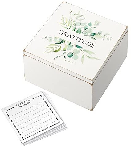 Lillian Rose Rustic Botanical Gratitude Box With 30 Note Cards