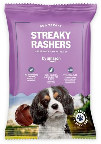 by Amazon - Dog Treats - Streaky Rashers, 85g