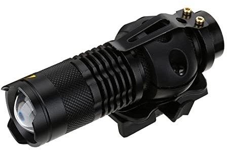 Drfeify Casque de Lampe de Poche, Lampe de Poche d'angle Lampe de Poche LED Portable Télescopique Extérieure pour Accessoire de Kit de Chargeur de Casque