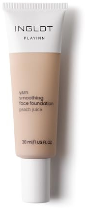 Inglot Playinn YSM Cream Foundation Liquid Make-Up, Skin Tone Adjustment Foundation, Natural and Matte Look, Silky Smoothness, for All Skin Types, 30 ml: 39