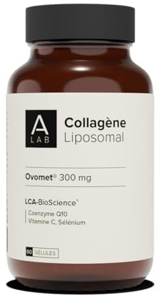 A-LAB Collagène Liposomal 300 mg - Assimilation Renforcée - Complément Alimentaire Anti-Âge, Hydratation, Articulations - 15 à 30 jours, Fabriqué en France