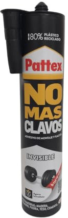 Colle de montage blanche - Sans solvant et à base d'eau - Adhérence immédiate et forte - Idéale pour le bois, le plâtre, la pierre, le béton, le polystyrène, le PVC et plus encore - Montage sans