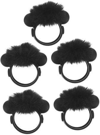 Abaodam 5 Pezzi Copri-Capelli Per Microfono Da Bavero Protezione Per Microfono Copertura Protettiva Parabrezza Da Bavero Paravento Peloso