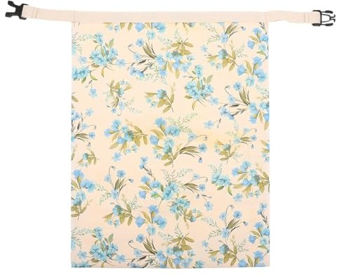 FESTFENDS Återanvändbar brödpåse i bivax - Förvaringspåse i bomullssurdeg med spänne - Skyddspåse för bageri med blommigt bivax för hemmakök 40x30 cm