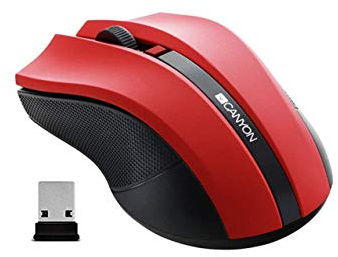 CANYON Souris Optique sans Fil 2,4 GHz avec 4 Boutons DPI 800/1200/1600