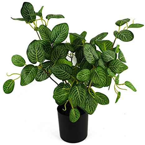 Leaf Design UK Realistic Large Artificial Foliage Plant with Pot, Pothos, 40cm
