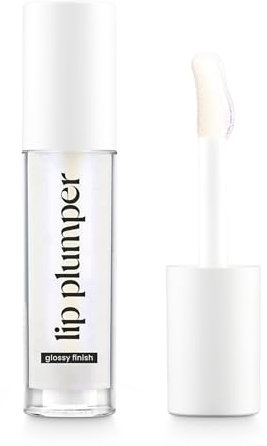 VENICEBEAUTY Lip Plumping Oil Gloss - mit glänzendem Finish - Mit prickelndem Plumping Effekt für vollere Lippen (Clear Shimmer)