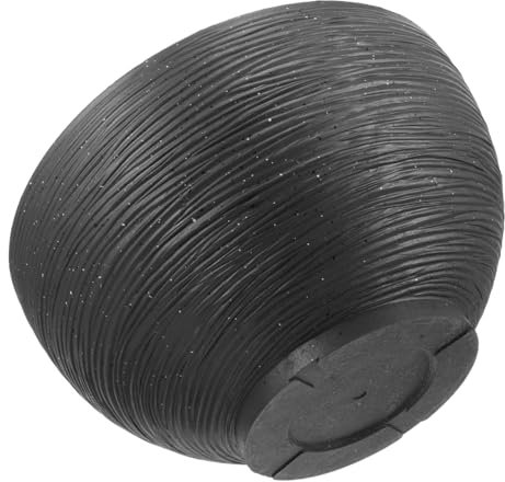 INOOMP Vasque Lotus Imitation Pierre Arrosage Automatique Terrarium Végétal Pots De Plantes Pot De Plante Aquatique Fontaine d'eau Terre Cuite Planteur Étang Flotter Usine Plastique Black