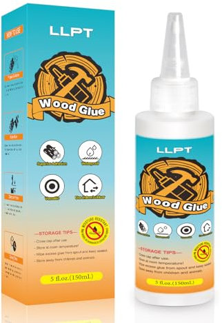 LLPT Wood Glue | Waterproof Strong Wooden Glue Exterior | All Purpose Wood Adhesive | Heavy Duty for Furniture Craft DIY & Woodworking (LWG150) | 150ml